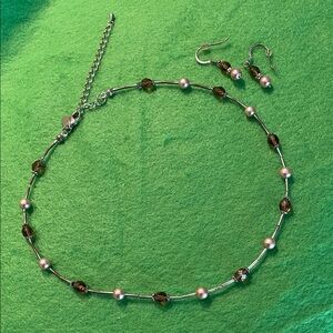 Lia Sophia Brown Sugar Necklace Set